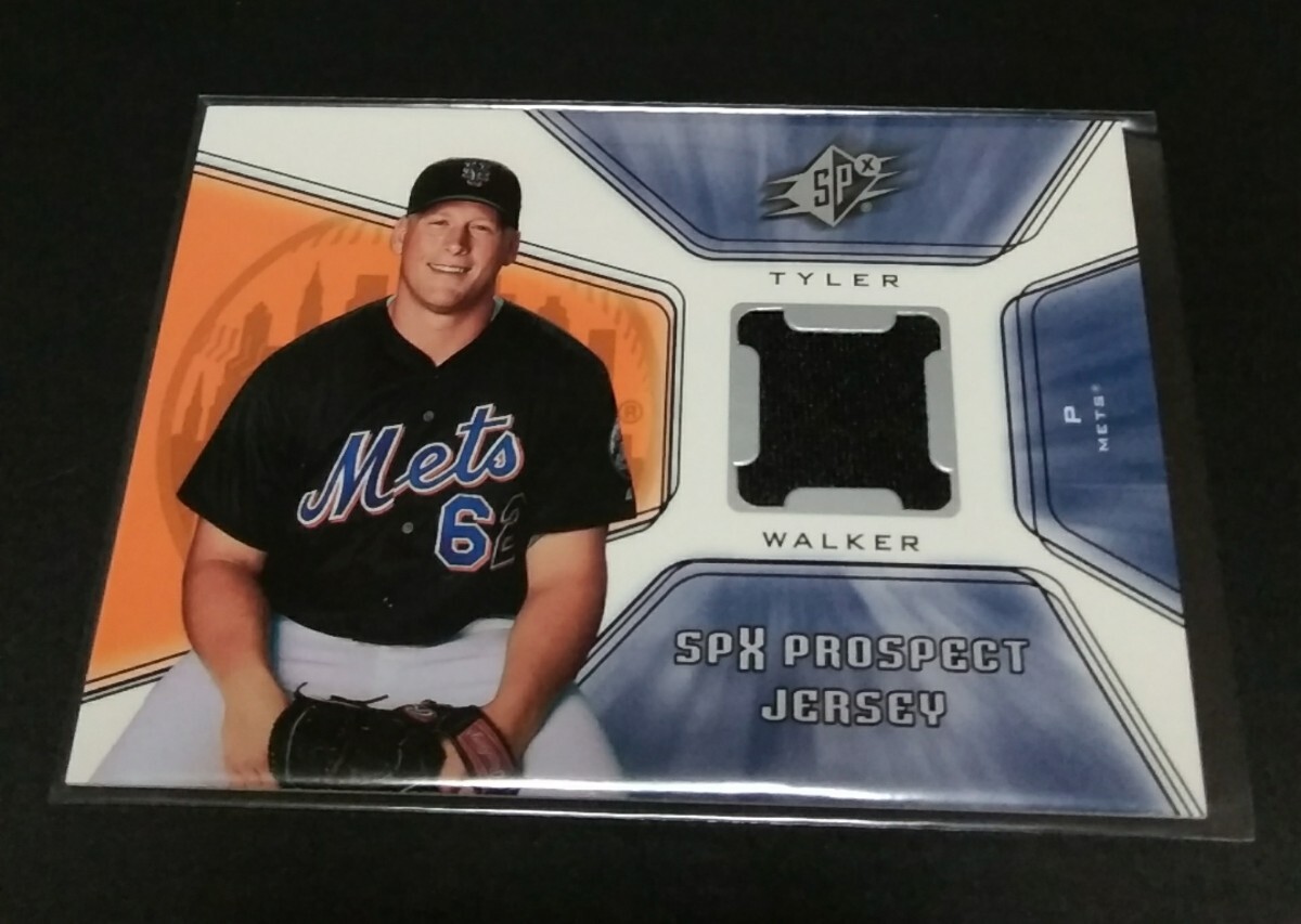 MLB 2001年upper deck SPX テイラー・ウォーカー(メッツ) ジャージーカード! No,125。TYLER WALKER JERSEY RC ルーキーカード拍卖