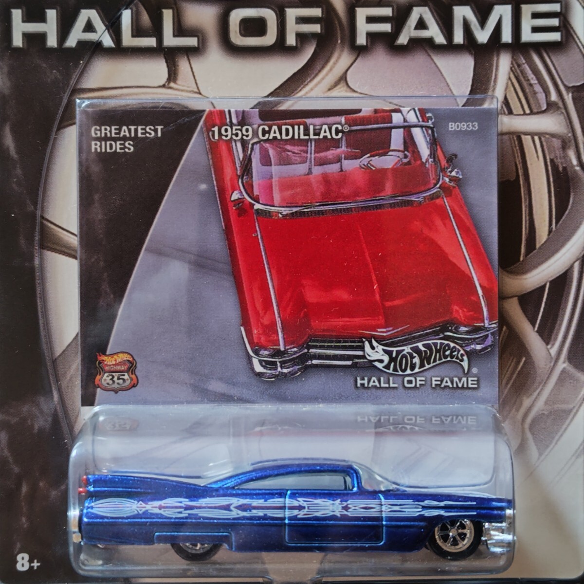 ホットウィール Hot Wheels ホーム オブ フェーム 1959 キャデラック 2002年発売品 未開封品 長期暗室保管品 ビンテージ ミニカー拍卖