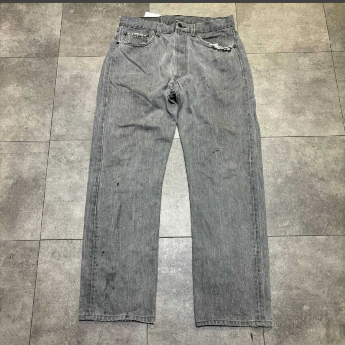 特価 早い者勝ち USA製 Levi's 501 先染めブラック 後染め アメリカ製  リーバイス  黒 灰色拍卖