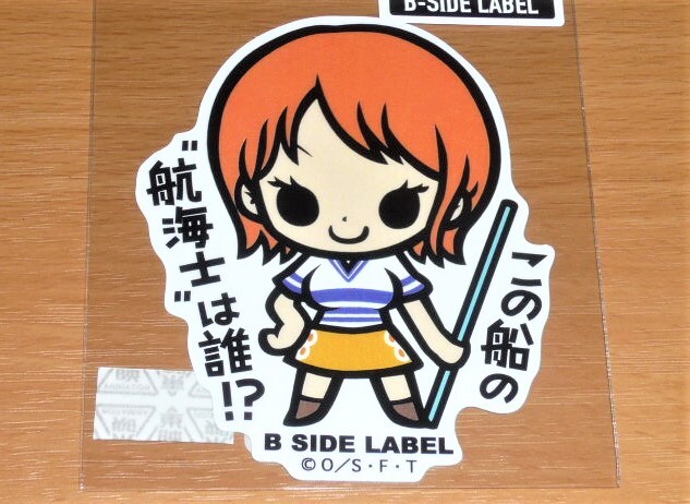 ◆ワンピース ステッカー◆ナミ この船の"航海士"は誰?◆B-SIDE LABEL◆拍卖