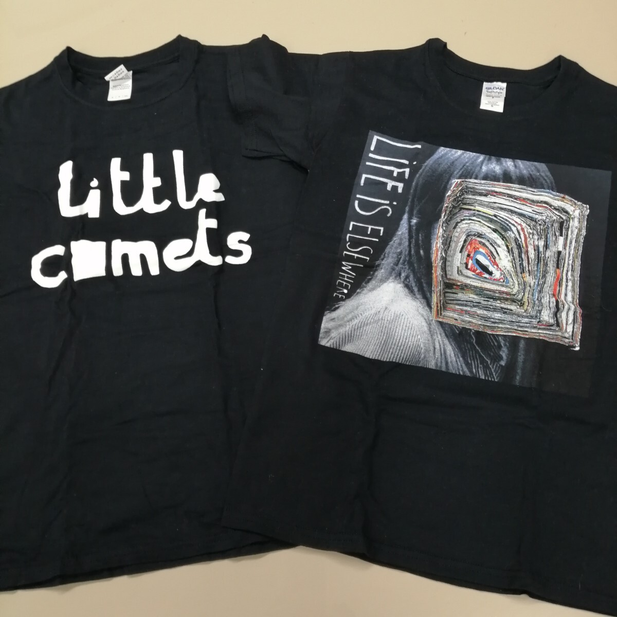 E02 バンドTシャツ リトルコメッツ 2着セット LITTLE COMETS life is elsewhere拍卖