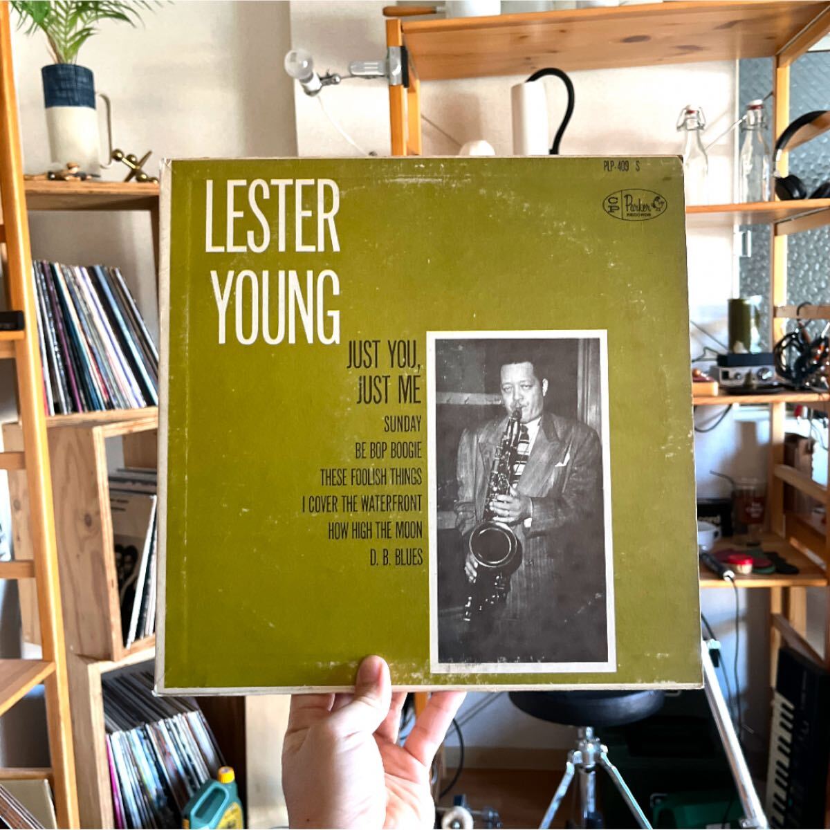 Lester Young / Just you just me USED 配送料無料 レスターヤング ジャズ バップ サックス レコード ROCORD JAZZ VINYLE SAX LP拍卖