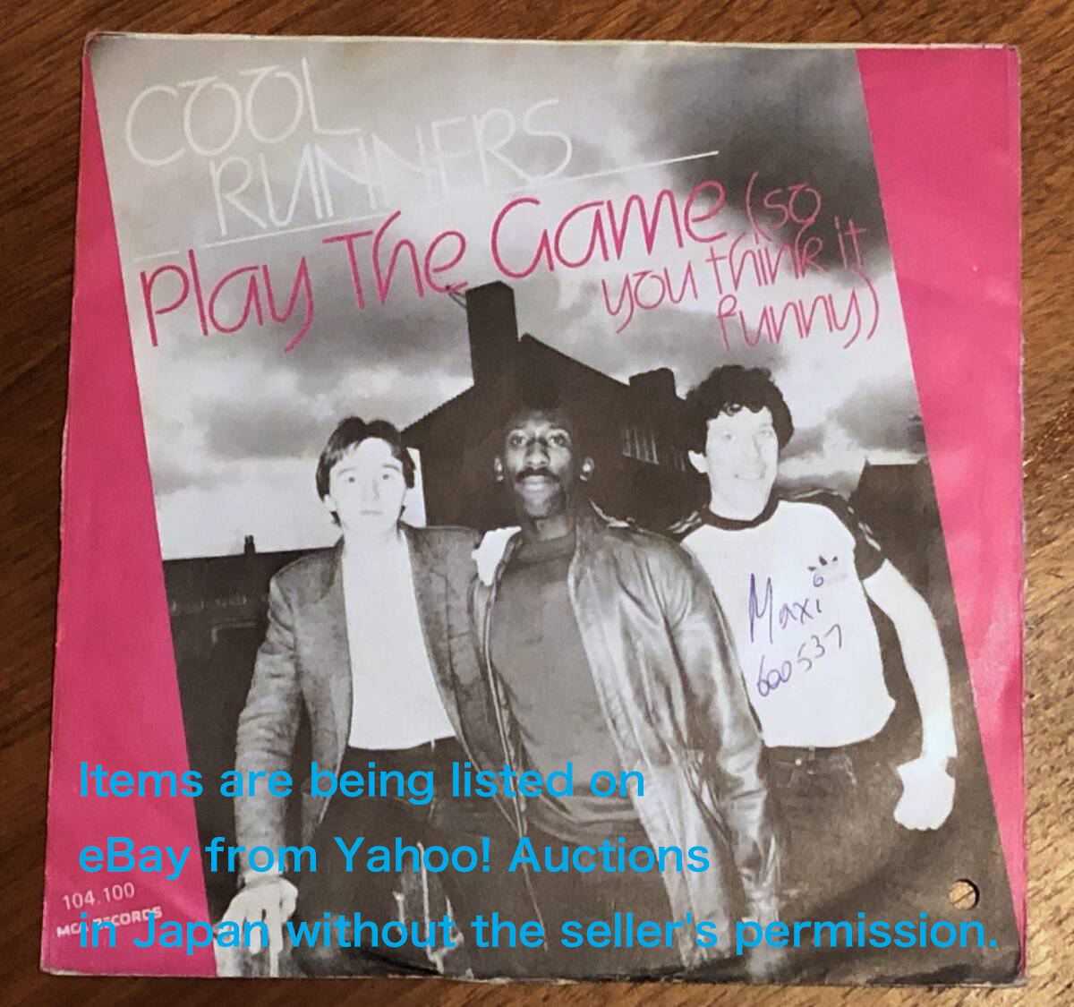 ダンクラ7inch・45★COOL RUNNERS / Play The Game (So You Think It Funny) / Hawaiian Dream★picture sleeve・オランダ盤・MCA★拍卖