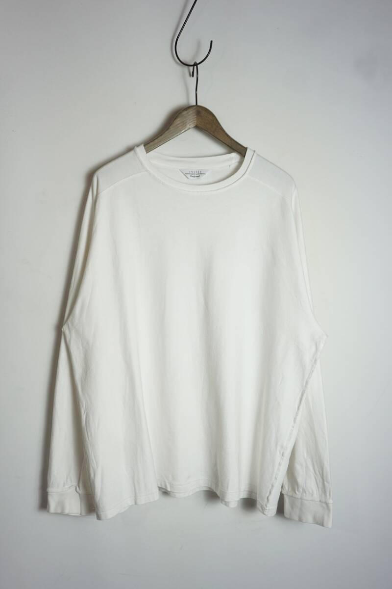 19AW UNUSED アンユーズド Long Sleeve T-Shirt 長袖 ロングスリーブ Tシャツ インサイドアウト カットソー US1686 白 2 本物 128P★1拍卖