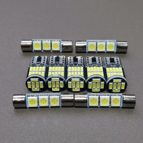 爆光!リンカーン ナビゲーター ルームランプ バニティ 9個セット T10 LED ホワイト LINCOLN NAVIGATOR /26/f3拍卖