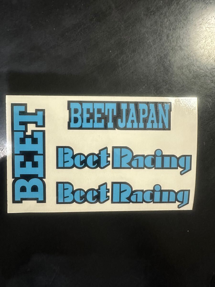 BEET仕様ステッカー 黒×水色拍卖