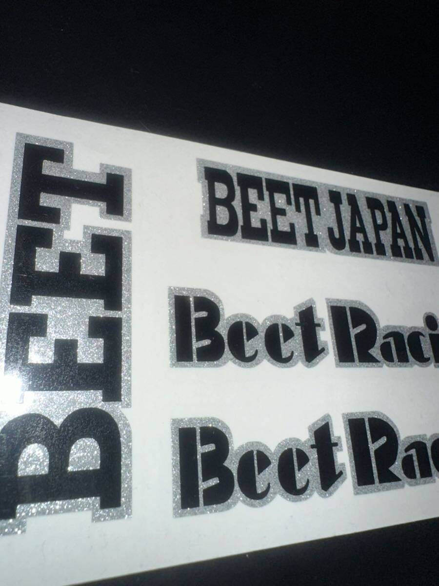 BEET仕様ステッカー シルバーラメ×ブラック拍卖