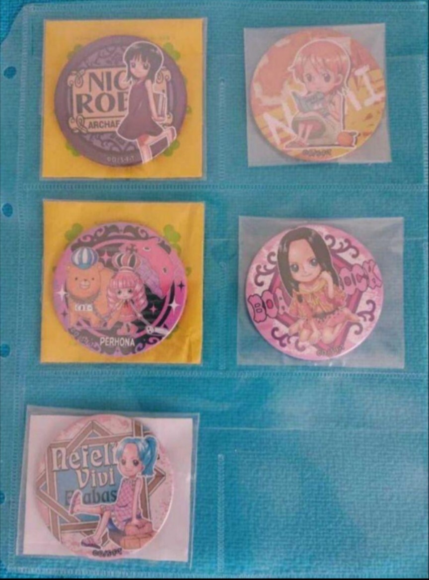 ワンピース ONE PIECE 缶バッジ 幼少期 ハンコック ナミ ペローナ ロビン ビビ レア拍卖