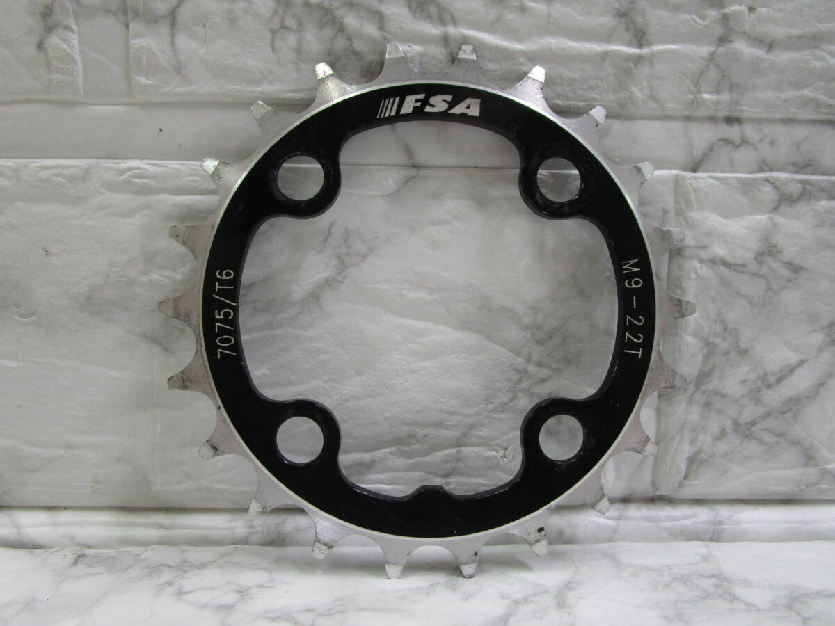 W.25.B.18 CI ☆ チェーンリング FSA 7075/T6 M9-22T ブラック USED ☆拍卖