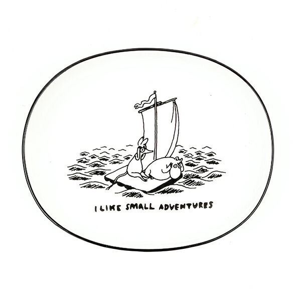 ムーミン 80th いかだ オーバルディッシュ(14cm) お皿 食器 日本製拍卖