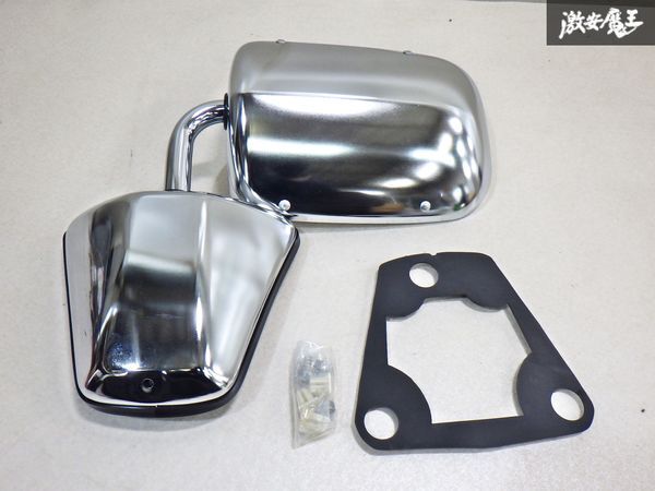 【保証付】Fit system 外車GM 汎用 手動折りたたみミラー クロム メッキ 片側のみ H3621CH/GM 即納 棚 29-3拍卖