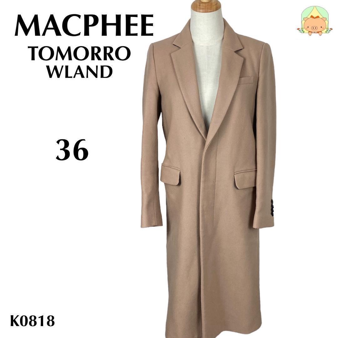 K0818  ④マカフィー トレンチコート【36】ロング丈 トゥモローランド 入園 入学 処分セール拍卖