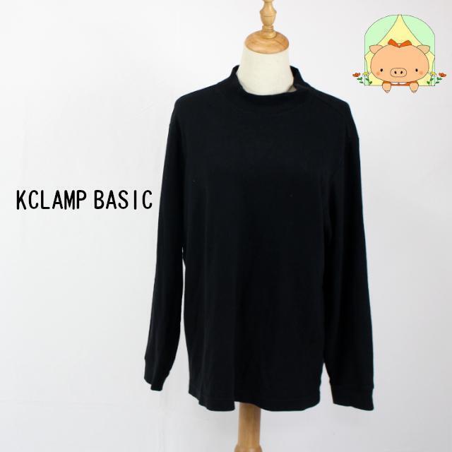 K0008  KCLAMP BASIC 【L】チュニック ニット ブラック 黒 処分セール拍卖