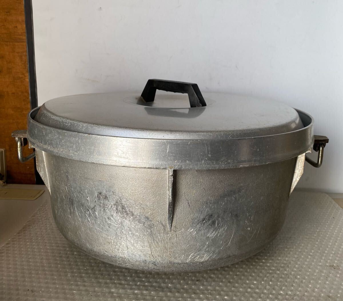 調理器具 アルミ製 ガス炊飯器内釜 9L用 蓋付AN101拍卖