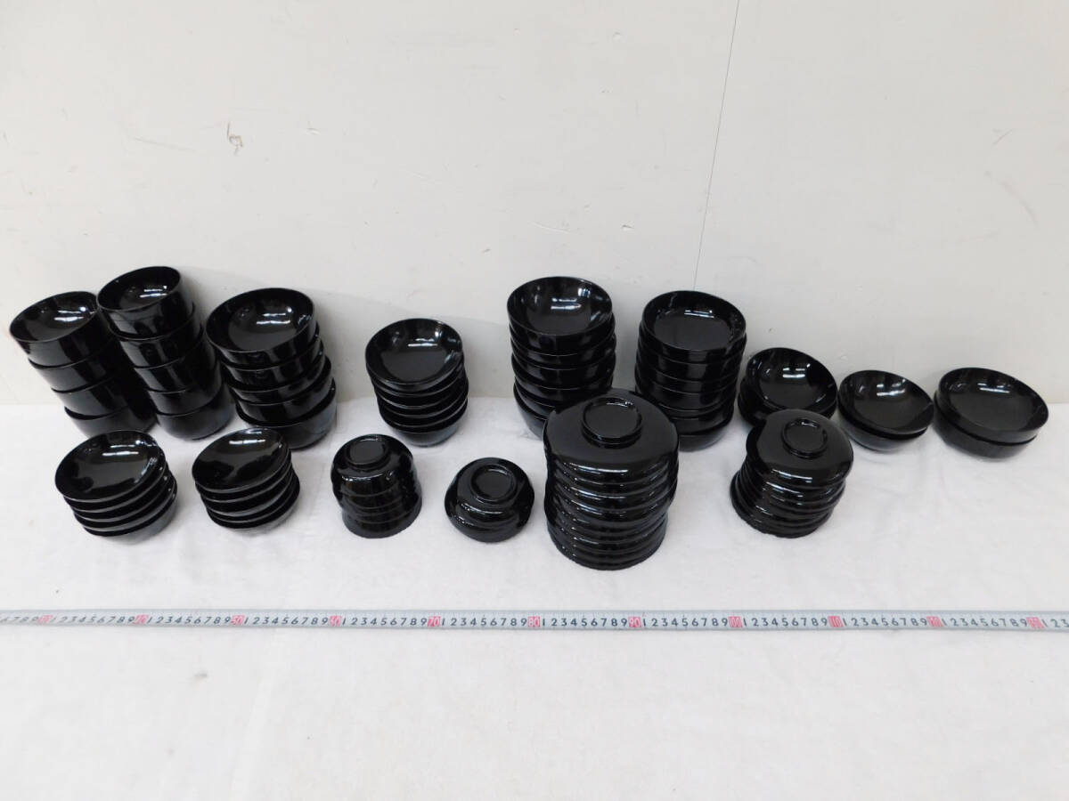 処分特価品 木製 漆器 大量 セット 吸物椀/汁椀/茶碗など 和食器 技法/製造元等 不明品拍卖