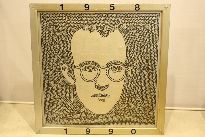 v-5842 KEN HAMAZAKI「Keith Haring 1958-1990」真作 額装 /キースヘリング拍卖