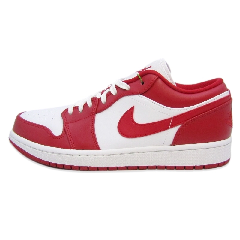 未使用 NIKE ナイキ 27.5cm AIR JORDAN 1 LOW GYM RED 553558-611 エアジョーダン1 ロー 2019年製 GYM RED/GYM RED-WHITE 18000112拍卖