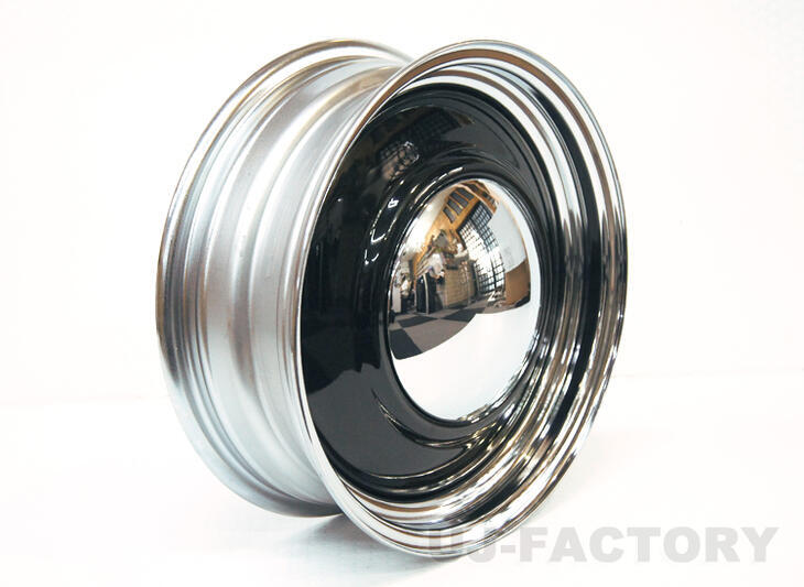 MBRO オールドカントリー スチールホイール ジムニー専用 穴なしタイプ クローム&ブラック 4本 16インチ 5.5J SET+20 P.C.D 139.7-5H拍卖