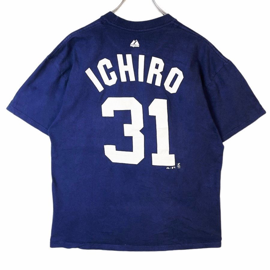 マジェスティックMajesticニューヨーク・ヤンキースMLB半袖Tシャツ野球Yankeesメジャーリーグベースボールbaseball両面プリント41214拍卖