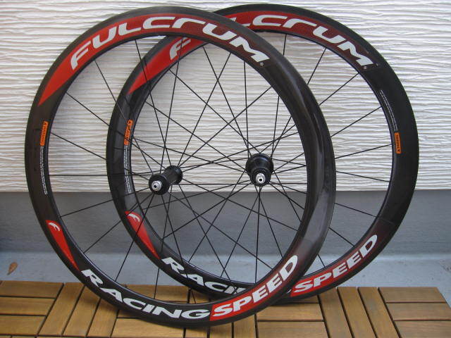 【即決価格】フルクラム(FULCRUM) レーシングスピード(RACING SPEED) チューブラー ナローリム 前後セット ボーラワン同等品拍卖