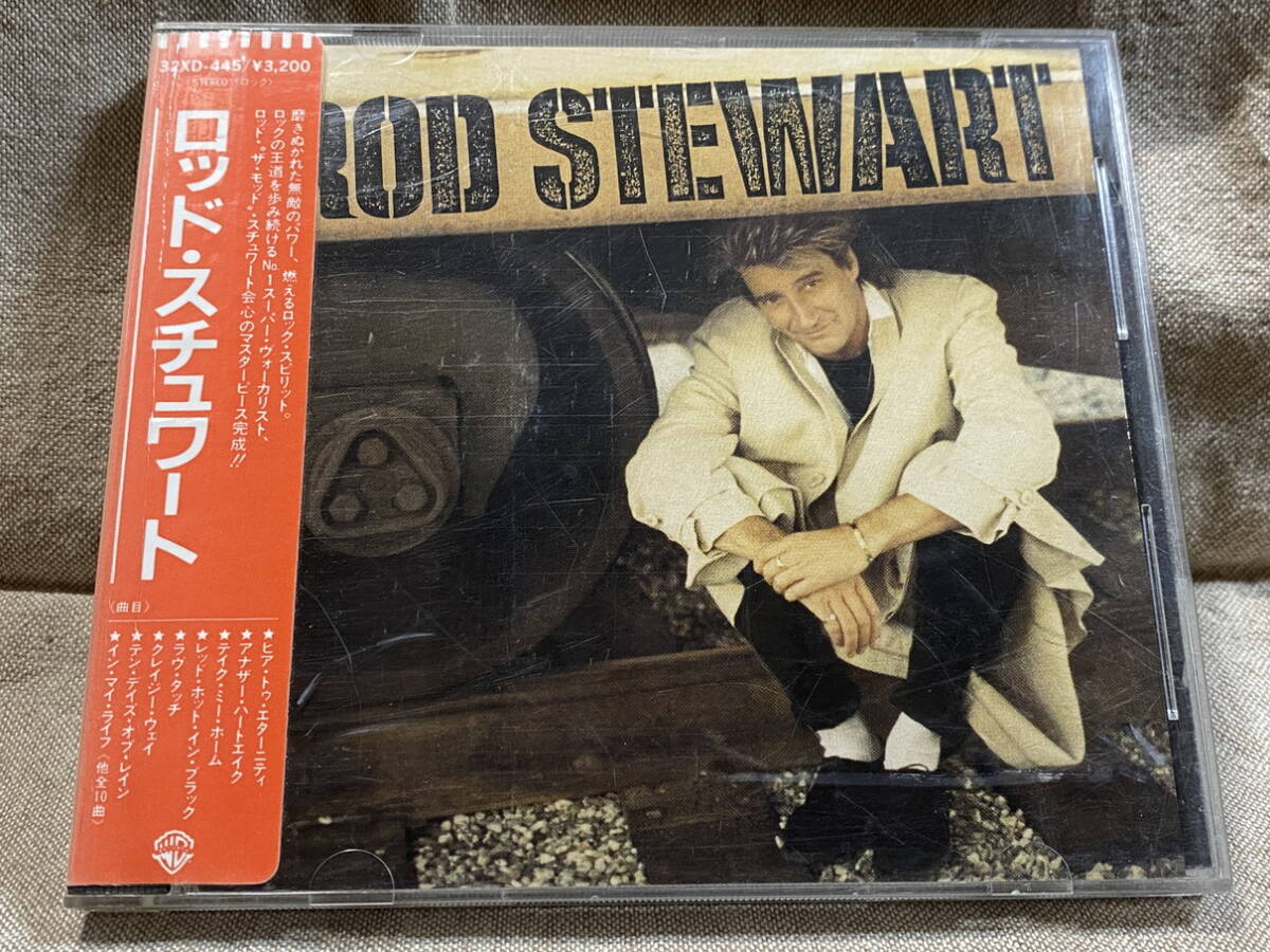 ROD STEWART - S/T 32XD-445 国内初版 日本盤 税表記なし3200円盤 シール帯 廃盤 レア盤拍卖