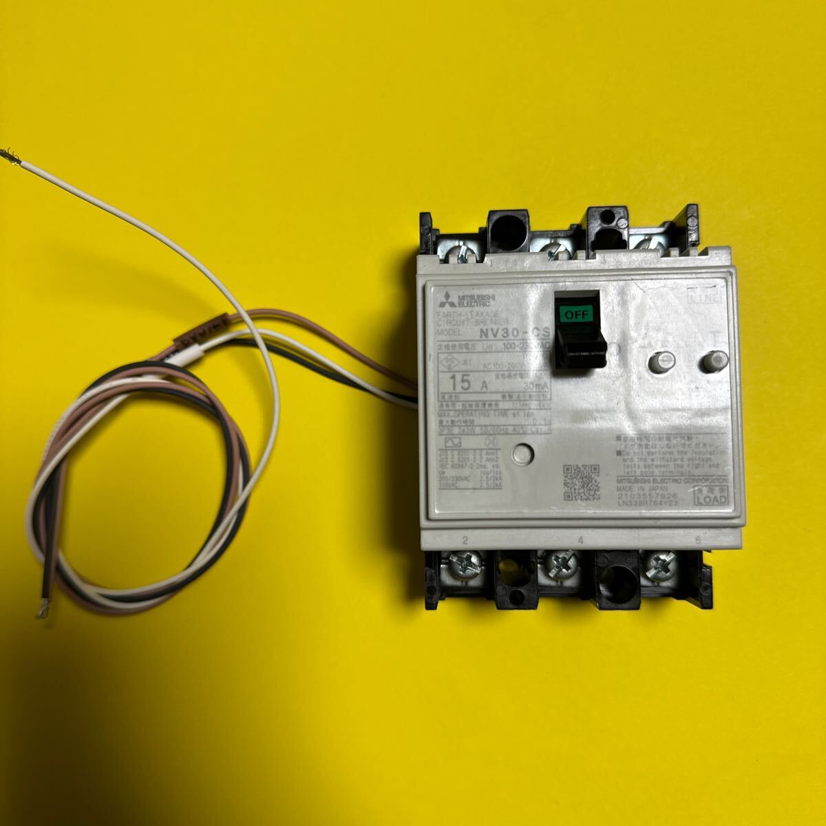 NV30-CS 15A 管理No.5 漏電遮断器 三菱電機拍卖