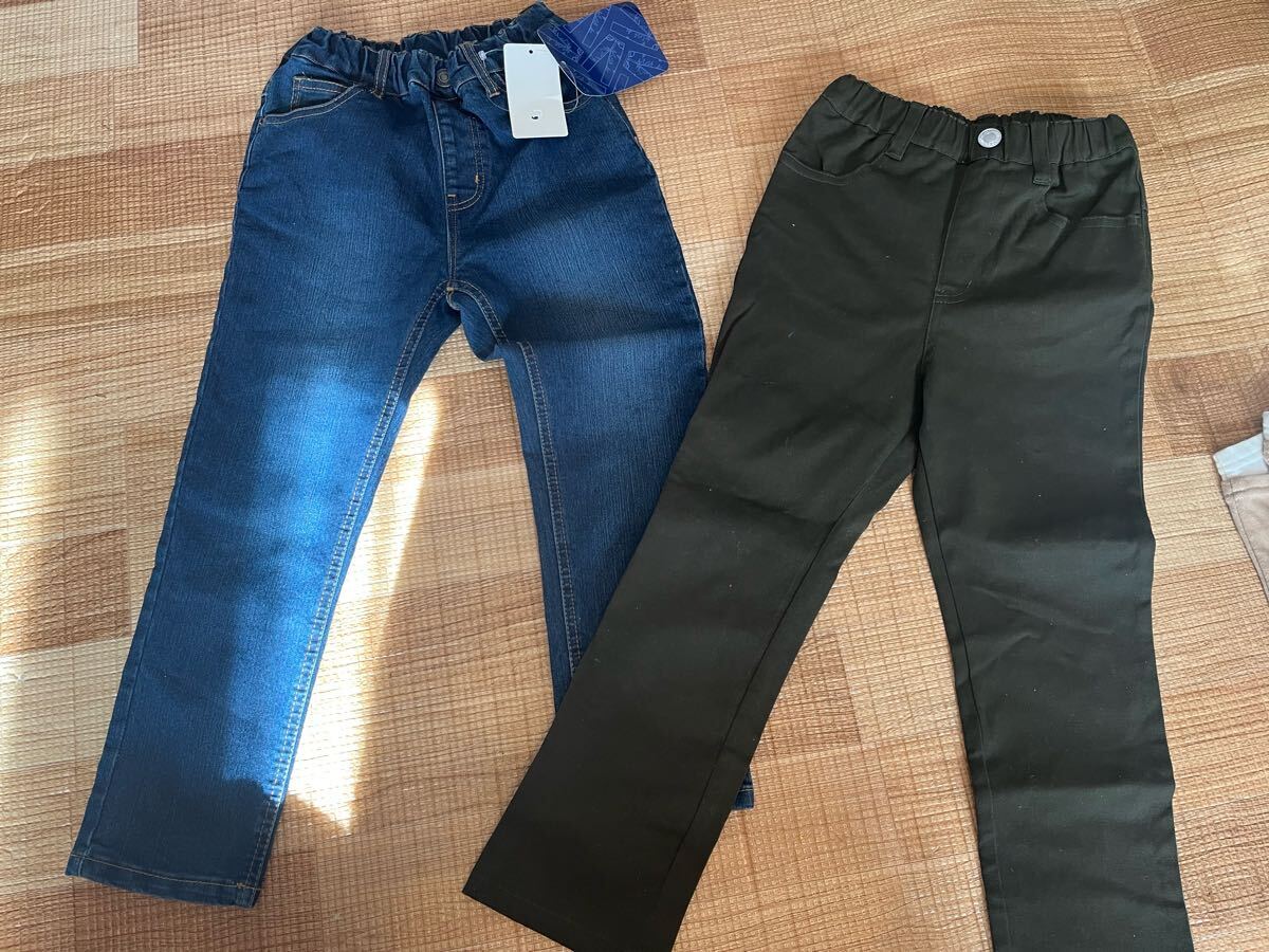 キッズ 新品ズボン 120cm 2本セット 男の子拍卖