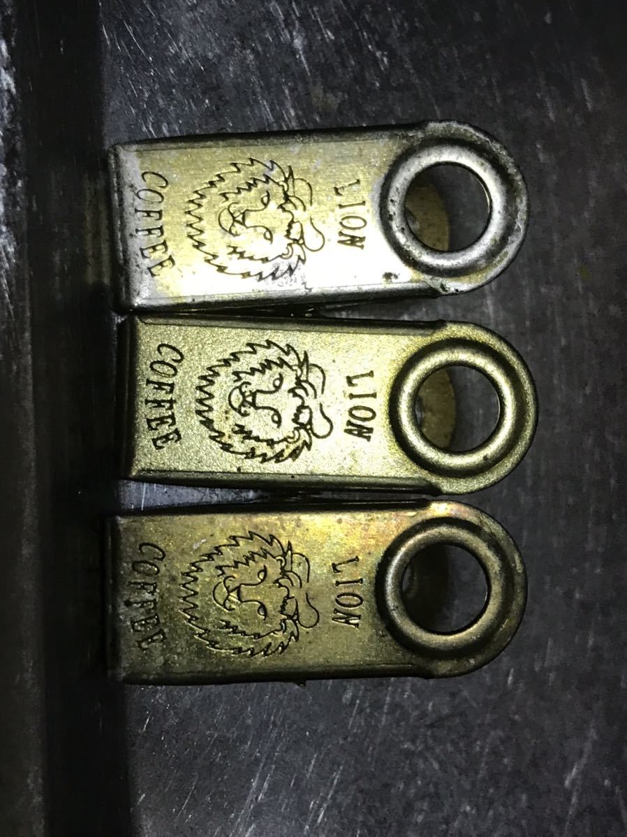 LIONライオン コーヒークリップ 3個拍卖