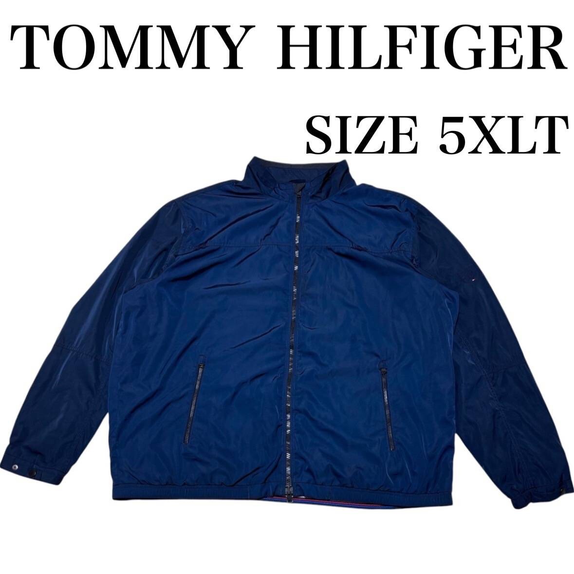 日本未発売 海外限定 キングサイズ5XL トミーヒルフィガー ナイロンブルゾン 紺TOMMY HILFIGER ナイロンジャケット ゴルフウェア GOLF拍卖