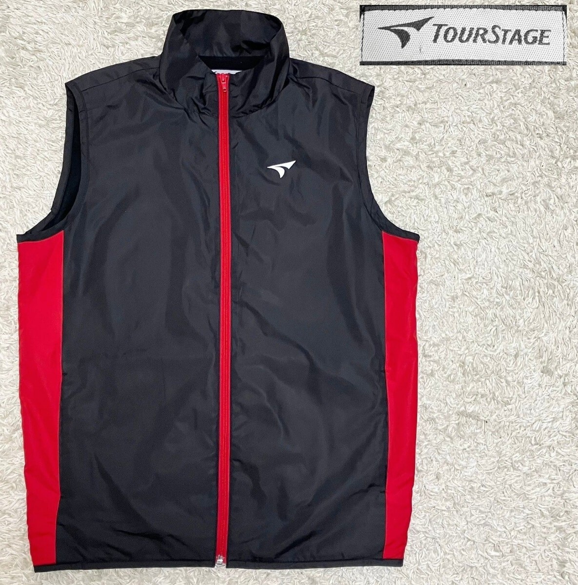 【美品★】Lサイズ TourStage フルジップベスト/黒◆ツアーステージ (1)拍卖