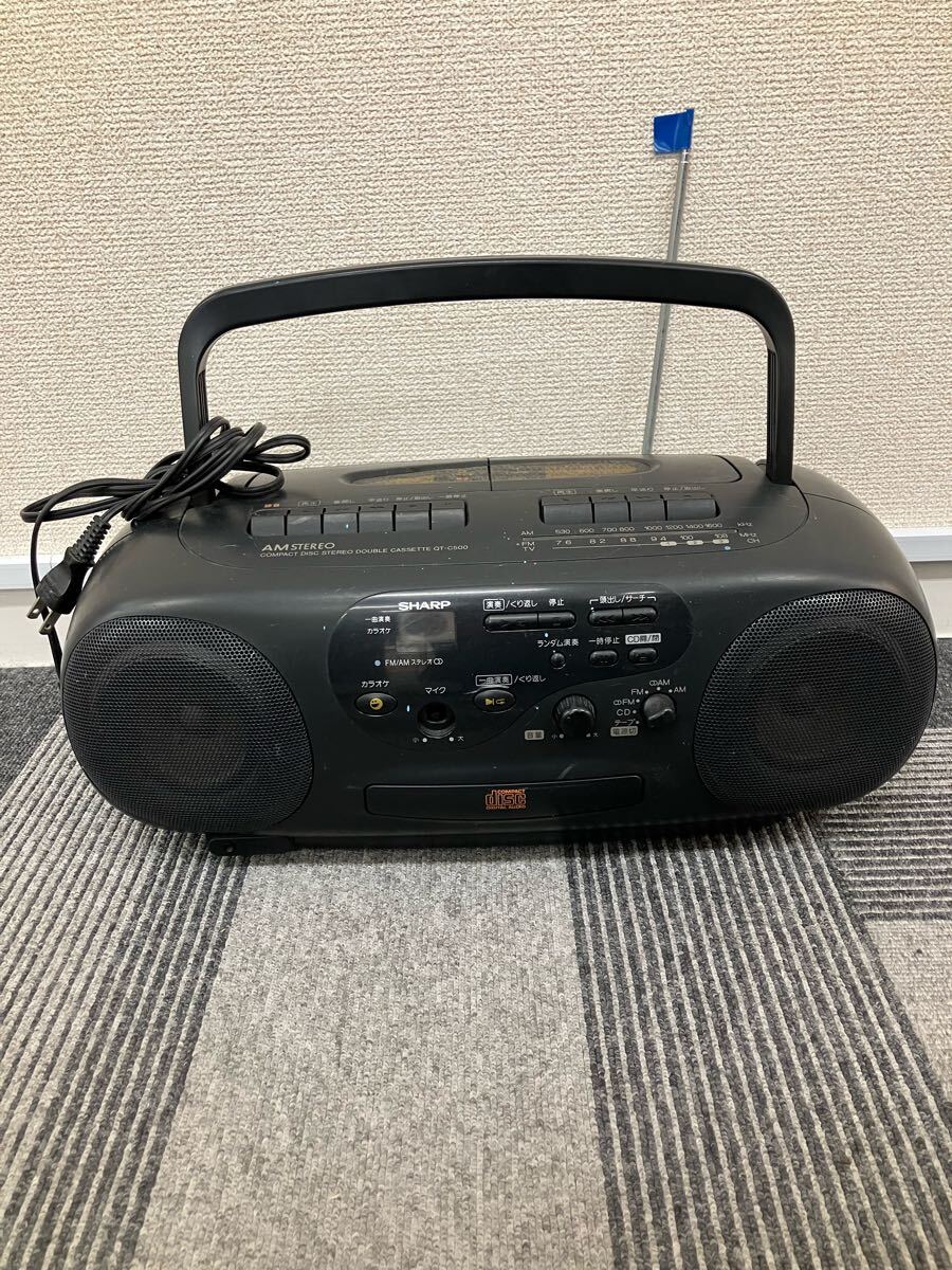j2e179 SHARP CDラジカセ CD ラジカセ QT-C500 レトロ AMSTREO拍卖