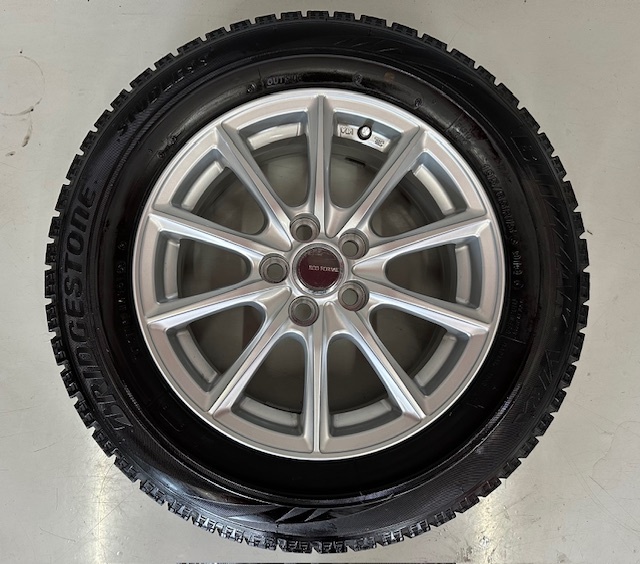 ★プリウス★15インチスタッドレスタイヤホイールセット★BRIDGESTONE BLIZZAK VRX★195/65R15★ECOFORME★美品★♪即発送♪ 拍卖