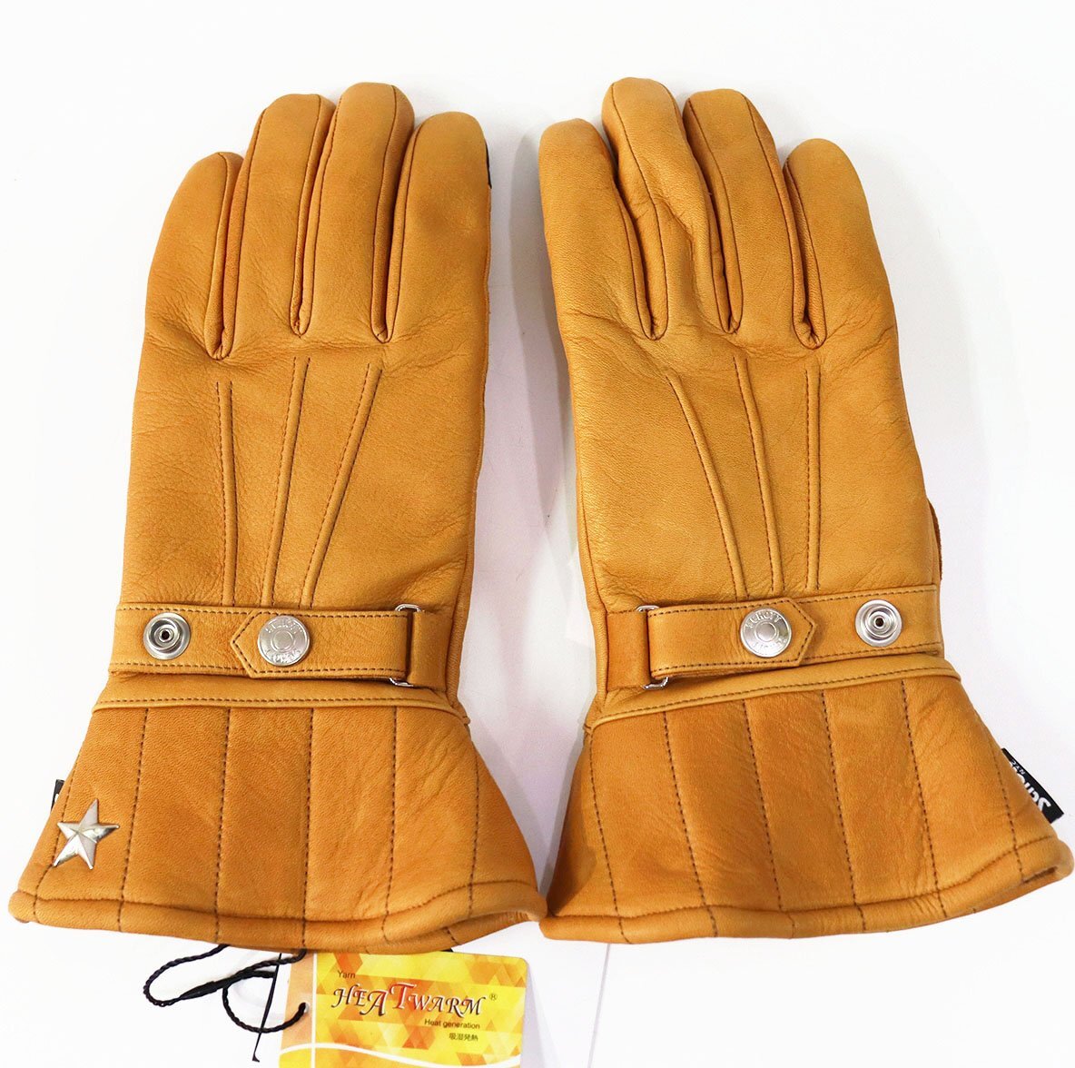 schott (ショット) WINTER LEATHER GLOVE MID / ウィンター レザーグローブ ミッド #782-4970046 未使用品 キャメル size M拍卖