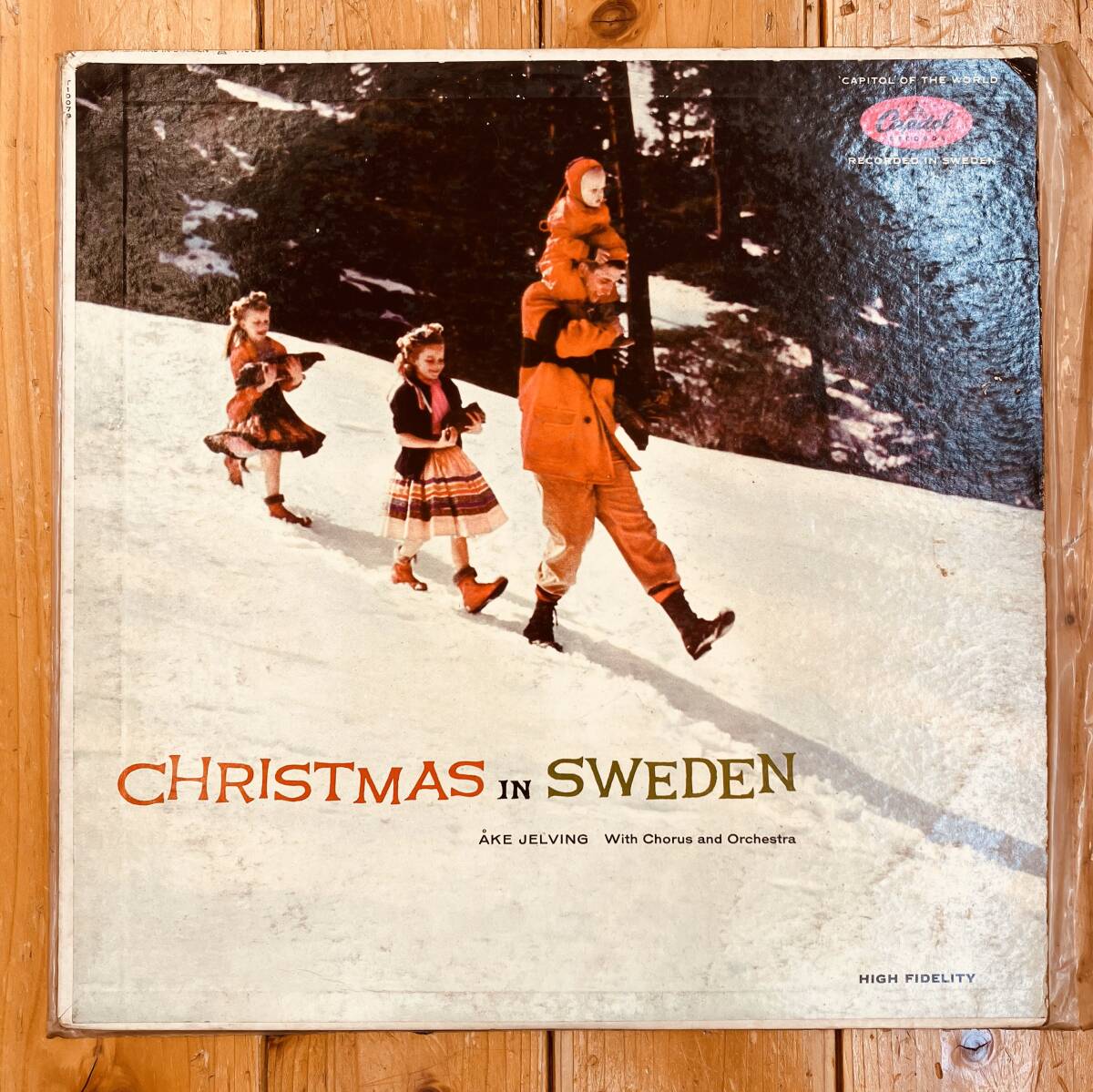 CHRISTMAS IN SWEDEN スウェーデンのクリスマス★AKE JELVING With Chorus and Orchestra US輸入盤レコードLP!拍卖