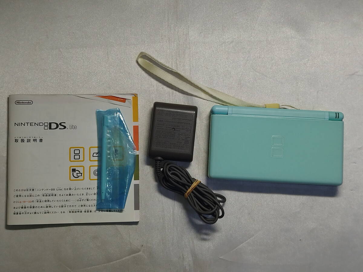 中古品/欠品有り ニンテンドーDSハード ニンテンドーDS Lite本体 アイスブルー 箱欠品拍卖