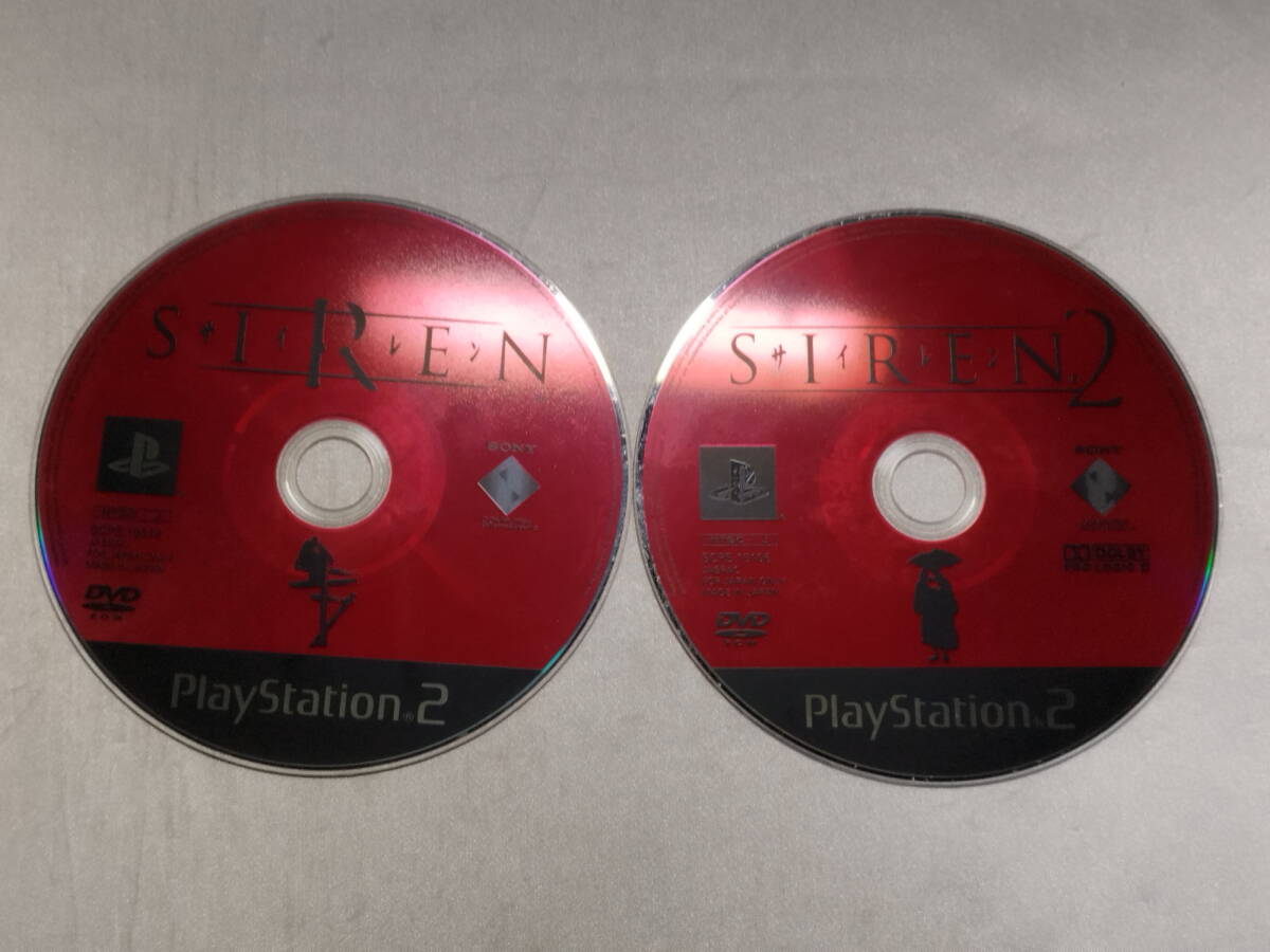 中古品/傷有り PS2ソフト SIREN/SIREN2 ディスク単品 2個セット拍卖
