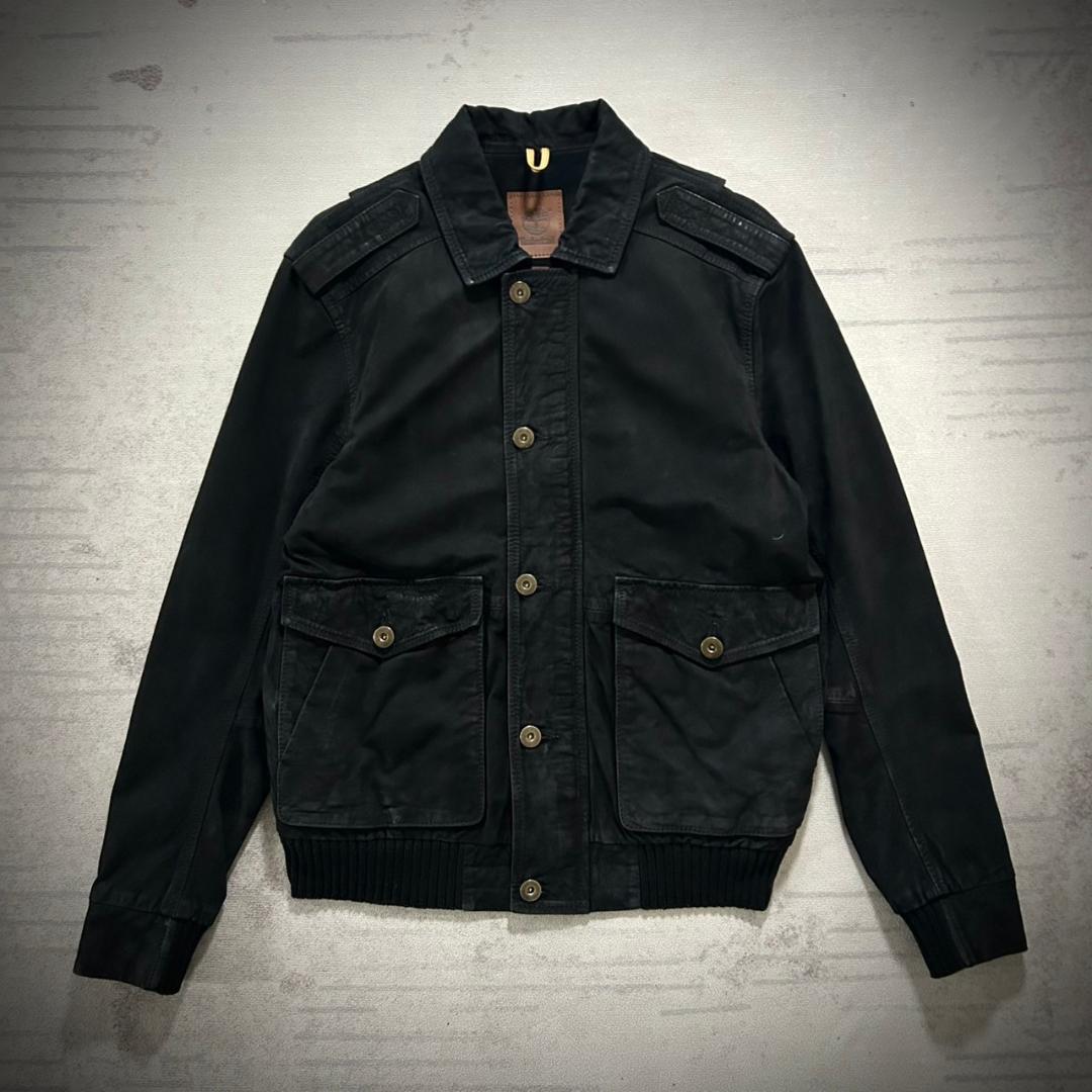 美品 Timberland オールレザー A-2 短丈 レザーJKT拍卖