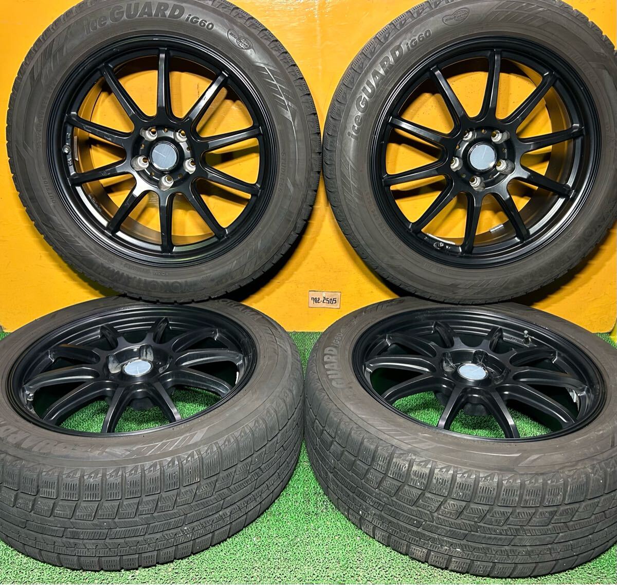 *冬用 235/50R18 97Q IG60 YOKOHAMA ice GUARD *VEMOTION【18×8.0J +36 PCD:114.3×5H ハブ径: 71mm】アルファード、ヴルフィヤー等に拍卖