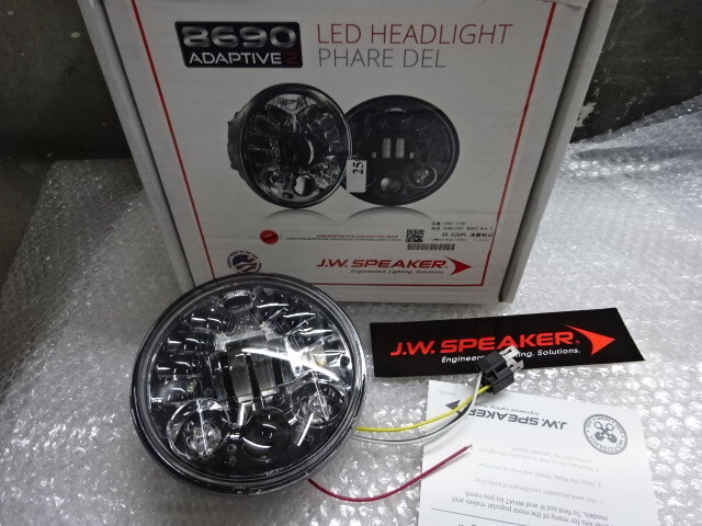 JWspeaker 5.75 アダプティブ LED ヘッドライト ブラック 検 ハーレ― 5 3/4 デイメーカー JWスピーカー ダイナ ソフテイル スポーツスター拍卖