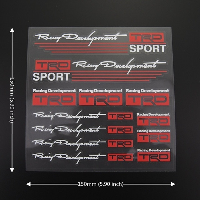 【ゆうパケット送料込】TRD ステッカー 横15cm×縦15cm ②拍卖