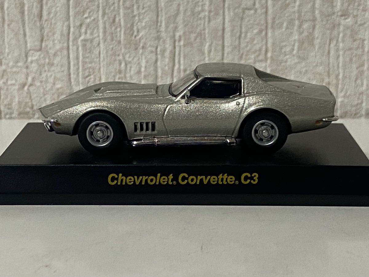 京商 1/64 1/64 京商 シボレー コルベット C3 シルバー KYOSHO Chevrolet Corvette拍卖