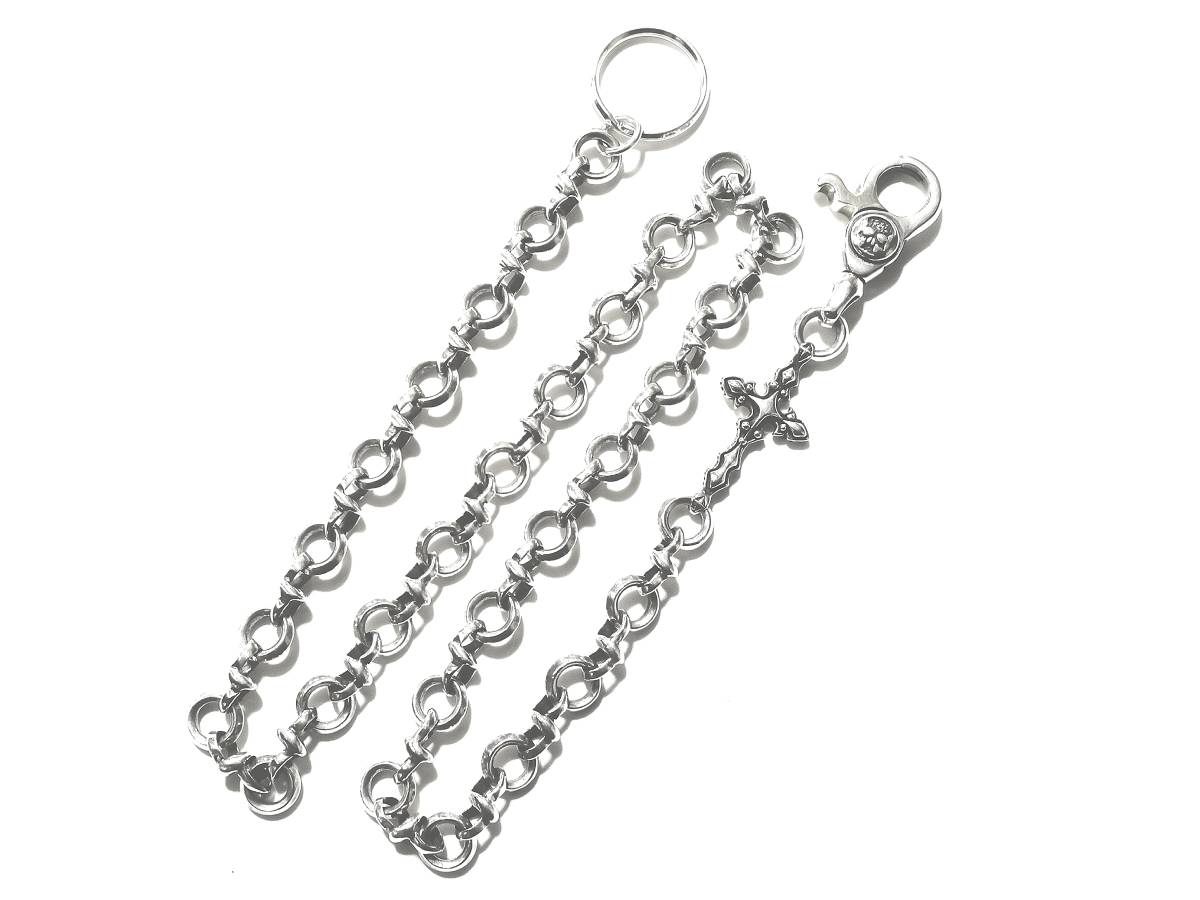 ☆重量106.2g 本物 正規品 291295 = homme (カスタムカルチャー) ロング エッジリンク シルバー ウォレット チェーン シルバー925☆拍卖