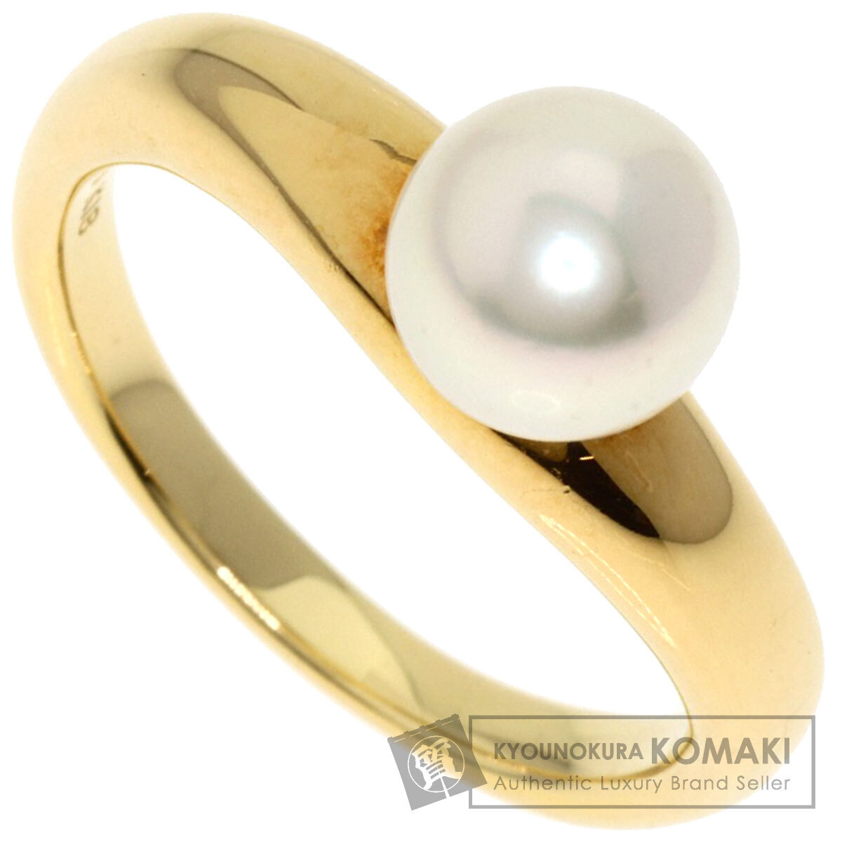 MIKIMOTO ミキモト アコヤパール 真珠 リング・指輪 K18イエローゴールド レディース 中古拍卖
