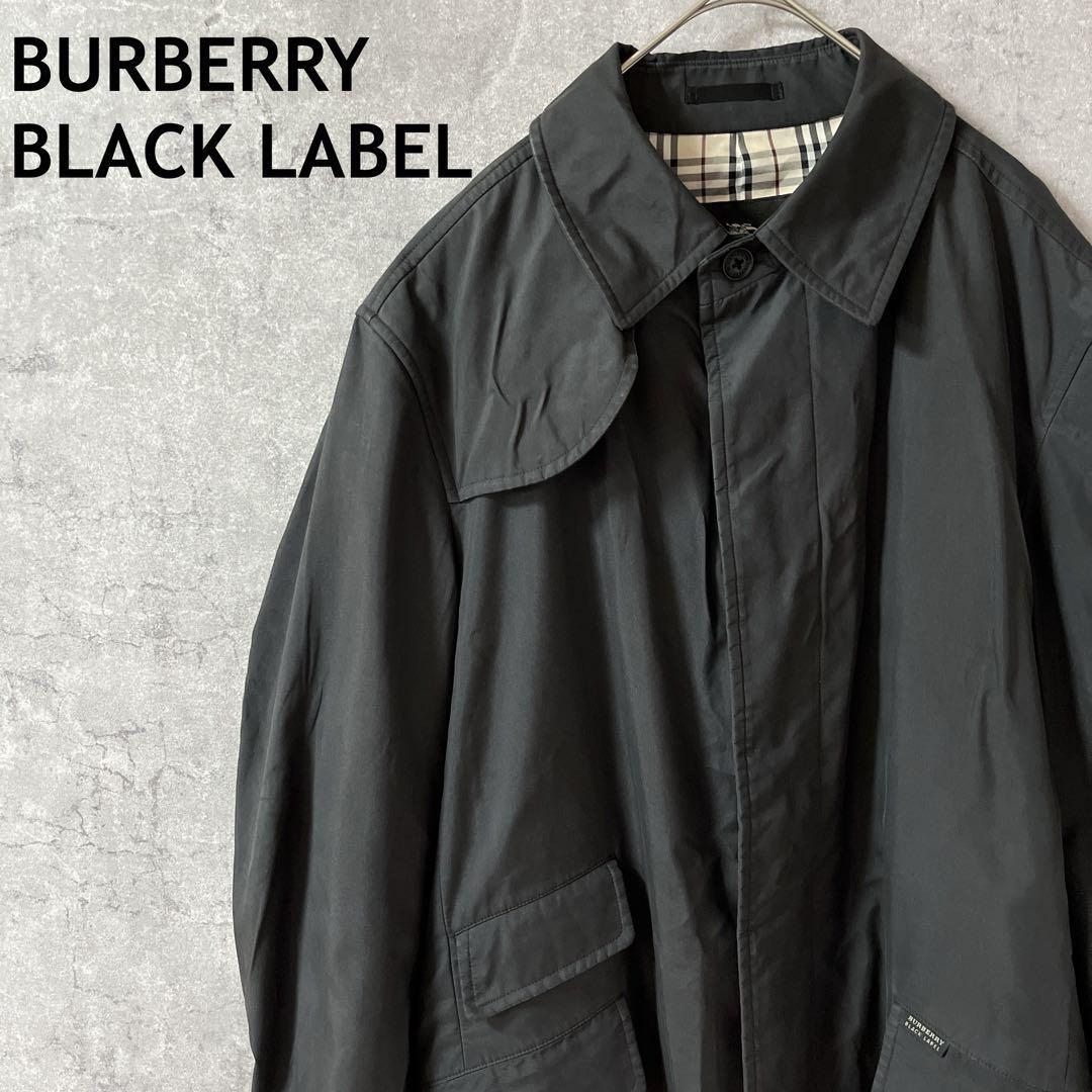 Berbrry Black Label ステンカラーコート 黒 Lメンズ拍卖