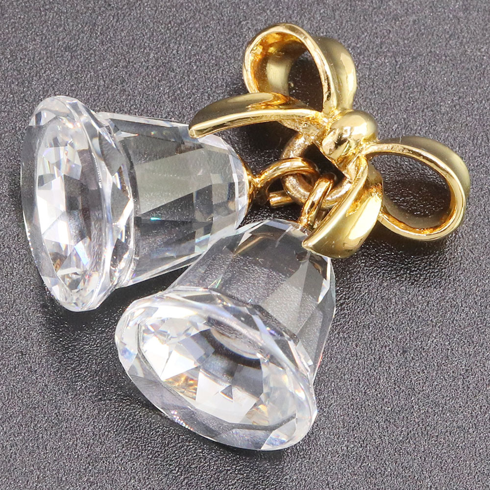 スワロフスキー オーナメント クリスタルメモリーズ ベルGold 199478 クリア ゴールド クリスタル 中古 インテリア拍卖