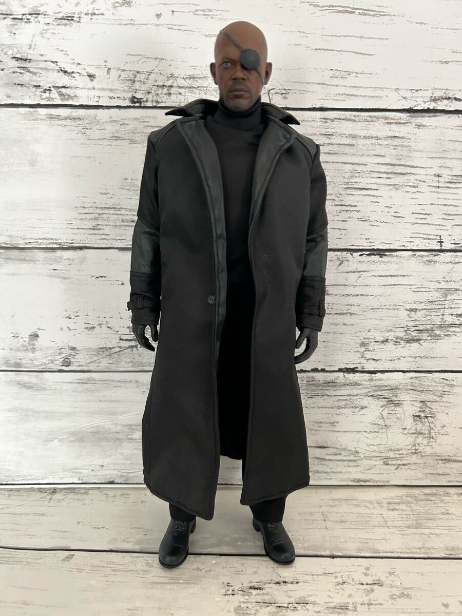 【現状品】ホットトイズ ニック・フューリー キャプテン・アメリカ ウィンター・ソルジャー 1/6スケールフィギュア ムービーマスターピース拍卖