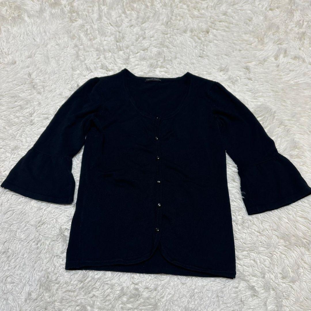 【PRASH NOTES】/カーディガン/M/長袖/ロング/ネイビーブラック拍卖