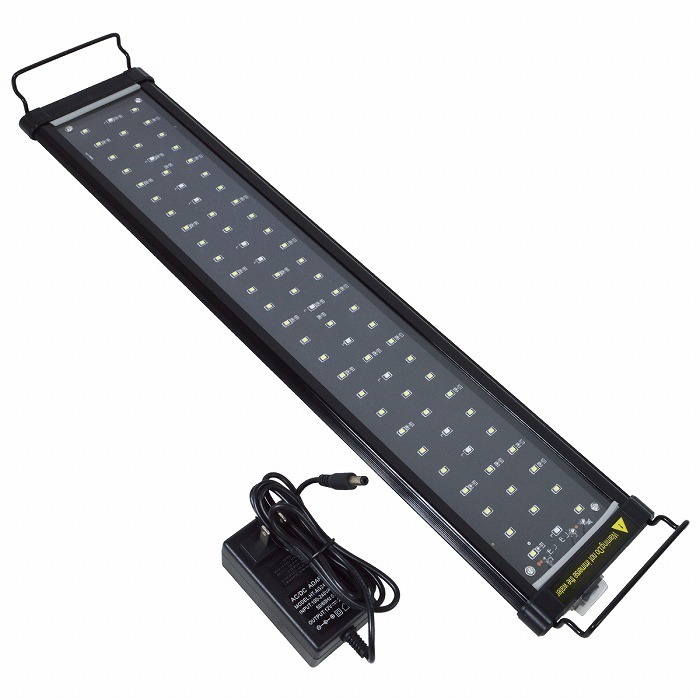 60cm~80cm 青/白 水槽 LED 照明 伸縮プレート型 薄型スリムタイプ 水槽 プレート ライト サンゴ 熱帯魚 アクアリウム ライト拍卖