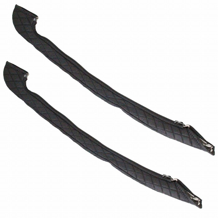 07エルフ 07y エルフ ドアキルトハンドルカバー ベロアブラック モコモコ ヌバック調 マッドブラック 黒 シングルステッチ拍卖