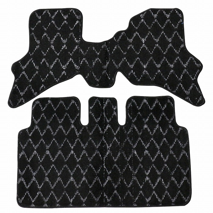 専用設計 エブリィバン・エブリィワゴン DA64V DA64W (H17.8~)オートマ車 AT 運転席&後部座席 2PCS グレー 灰色 フロアマット拍卖